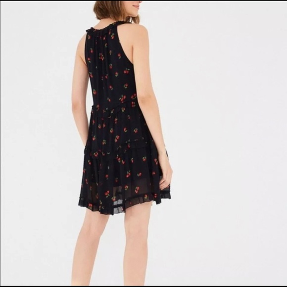 FARM Rio Pitanga Cherry Black Layered Mini Dress - Picture 2 of 9